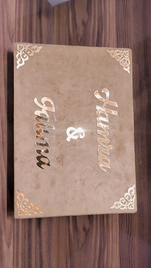 Complete set for nikkah - cusstomized mirror, pen, bok and certificate